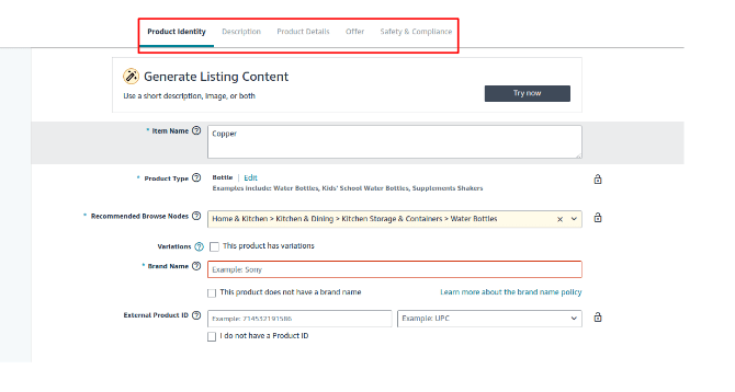 complete product listing steps complete product listing steps